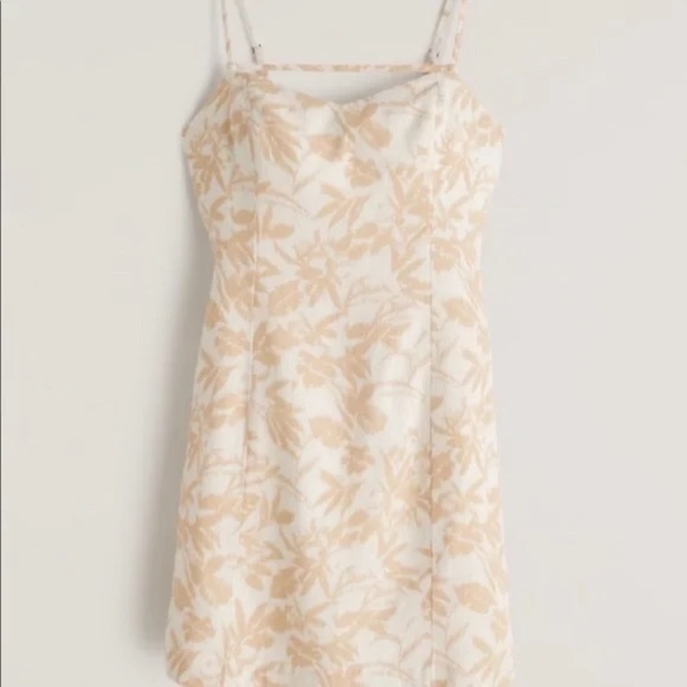 Abercrombie Tropical Linen Blend Dress